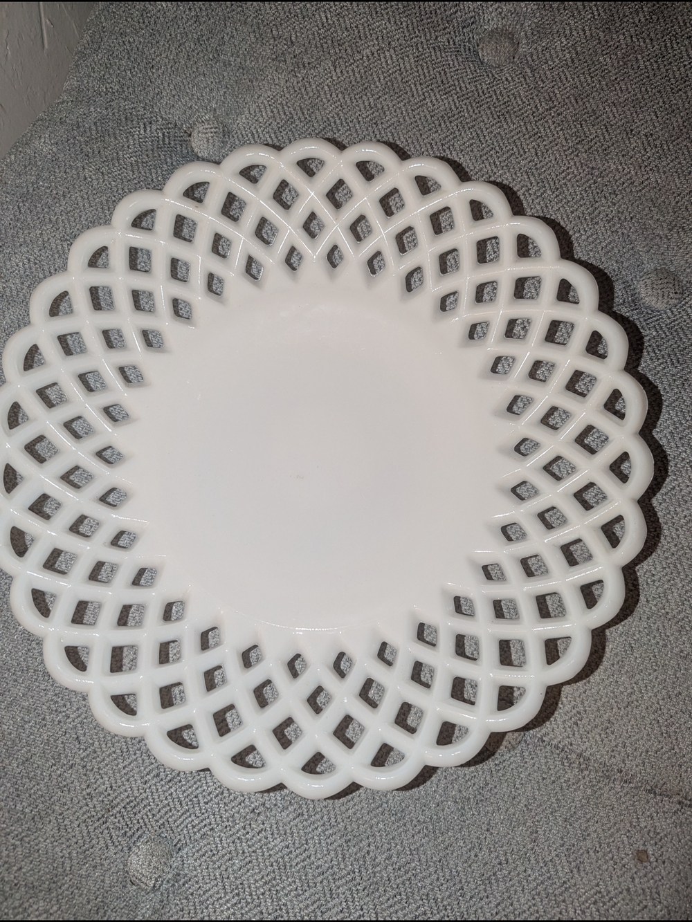 Fenton Milk Glass Shallow Bowl